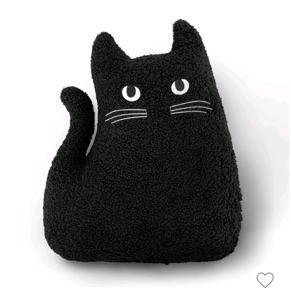 2024 Target Bullseye Halloween Black Cat Novelty Plush Pillow